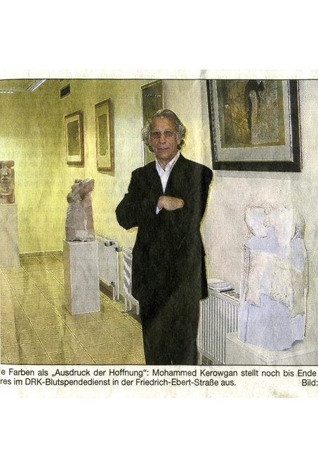 نمایشگاه های دکتر محمد گروگان در مطبوعات آلمان